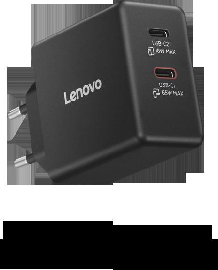 Immagine prodotto Lenovo Caricatore doppio USB-C 65W GaN (65 W)