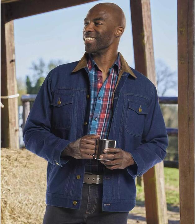 Produktbild Atlas For Men Jeansjacke Western mit Steppfutter (XXL)