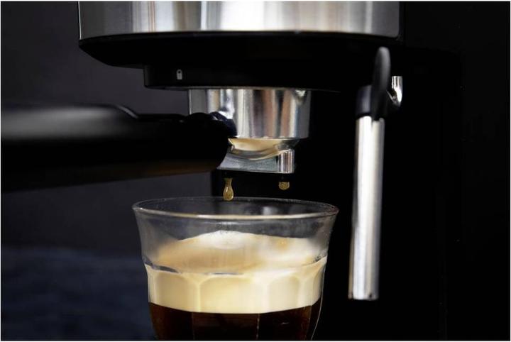 Produktbild Gastronoma -Kolbenmaschine - Espresso -Kaffeemaschine mit gemahlenen Bohnen und Milchfrother - 18110