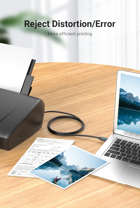 Image du produit Vention Câble USB 2.0 A mâle vers USB-B mâle avec noyau en ferrite COQBL 10m Noir PVC (10 m, USB 2.0)