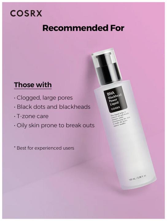 Image du produit Cosrx BHA Blackhead Power Liquid (Exfoliant nettoyant, 100 ml)