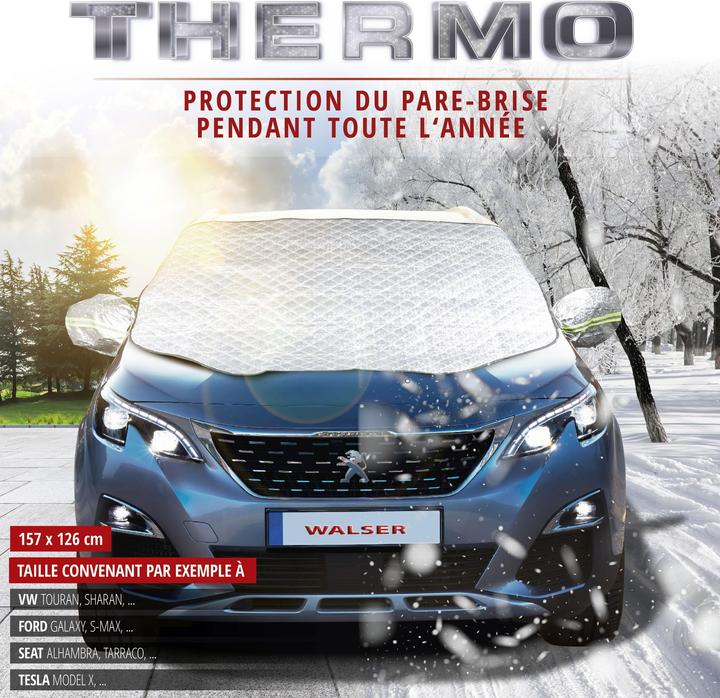 Actual product image Walser Premium thermal windscreen protector with side mirror cover