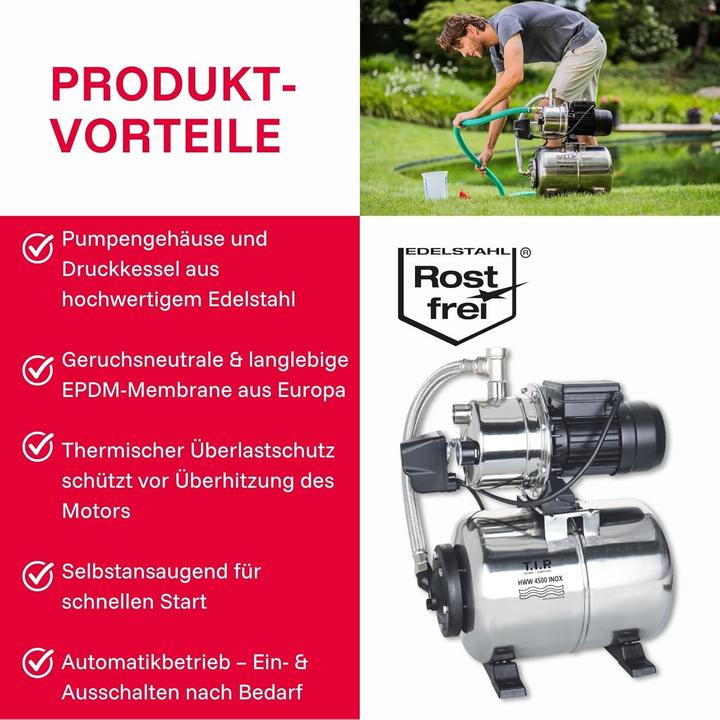 Productafbeelding T.I.P. HWW 4500 Inox (Pomp voor huishoudelijk water)