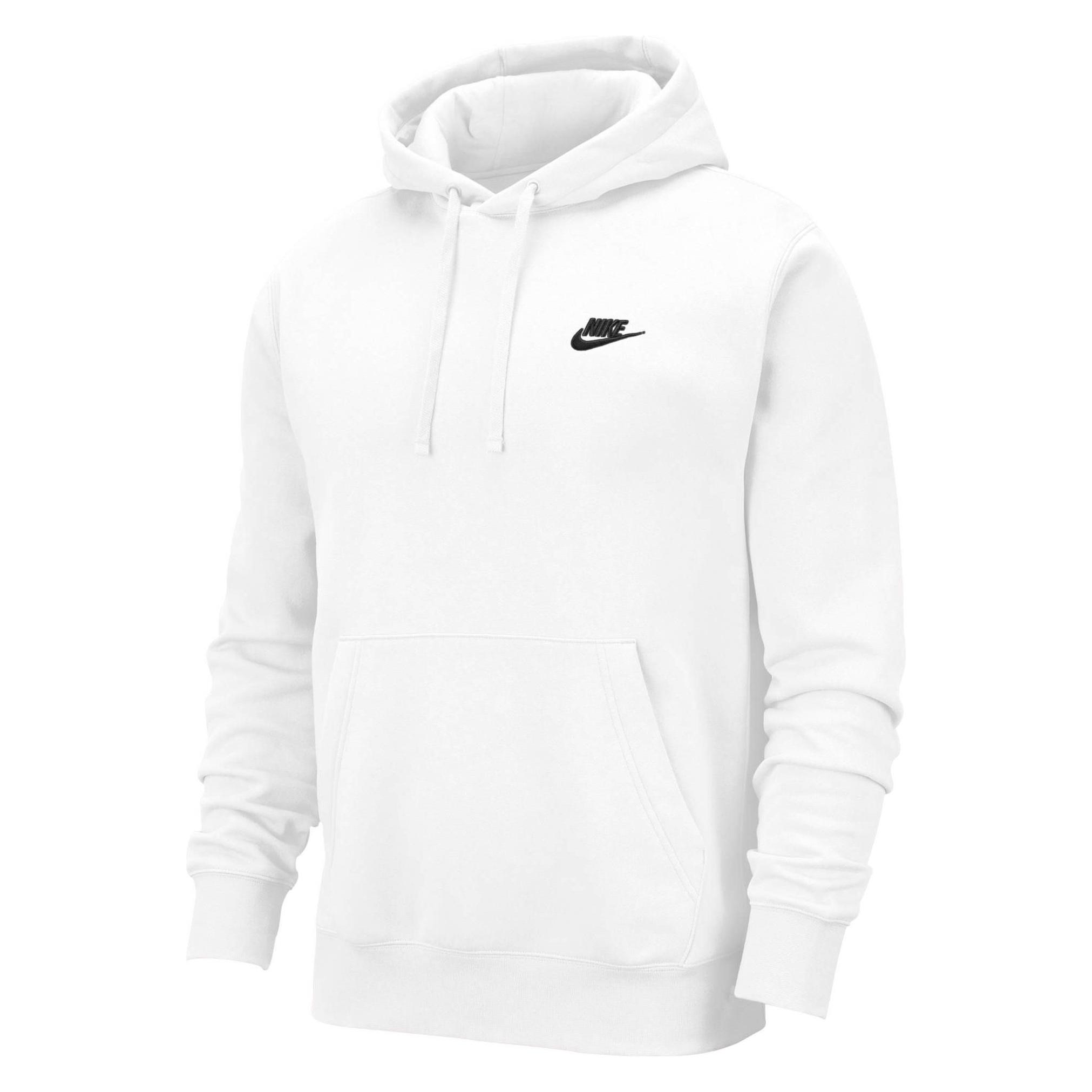 Nike, Mannen, Springer, Sweater Met Capuchon, Wit, (S)