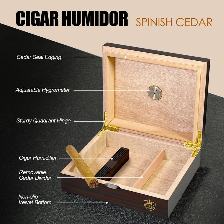 Image du produit Slege Cave à cigares avec hygromètre (30)