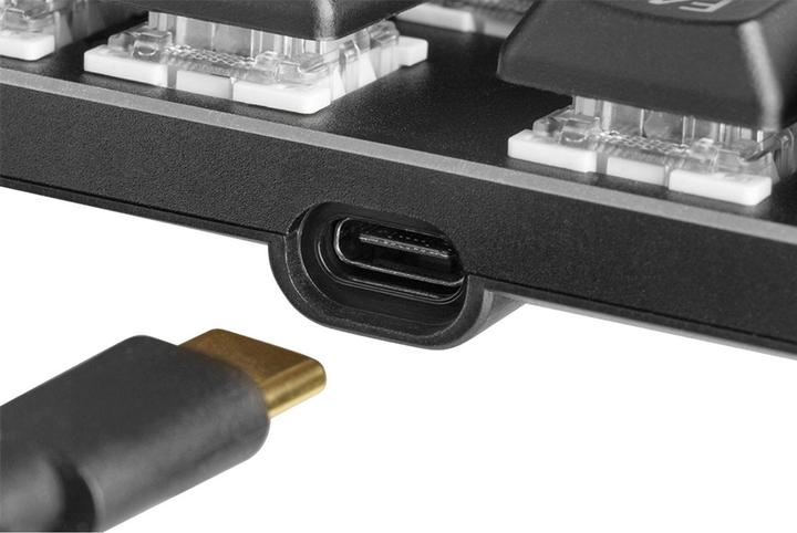 Produktbild Deltaco DK430 TKL Mechanische Tastatur Low-Profile-Tasten (DE, Kabelgebunden)