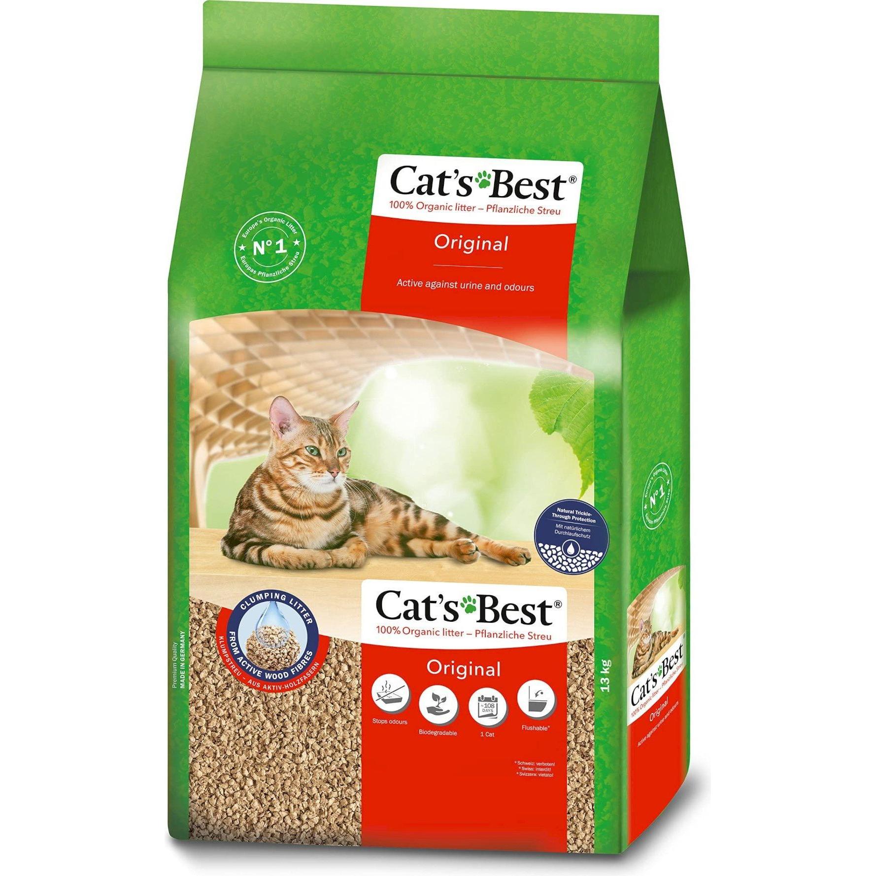 Comparer les prix de Cat's Best Original (13 kg), Litière pour chat