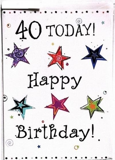 Immagine prodotto Generic Stelle 40esimo Compleanno Biglietto d'Auguri (1 pz.)