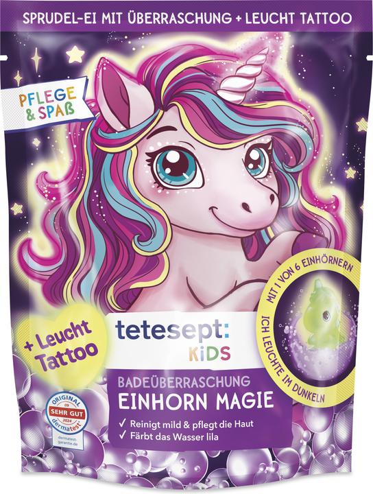 Tetesept Kids Badeüberraschung Einhorn Magie (Bath salts, 195 g)