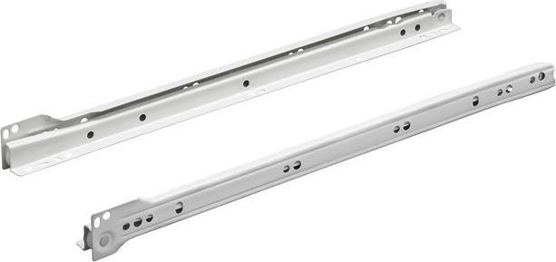 Hettich Schubladenschiene Teilauszug Rollschubführung 400 mm weiss 2 Stück