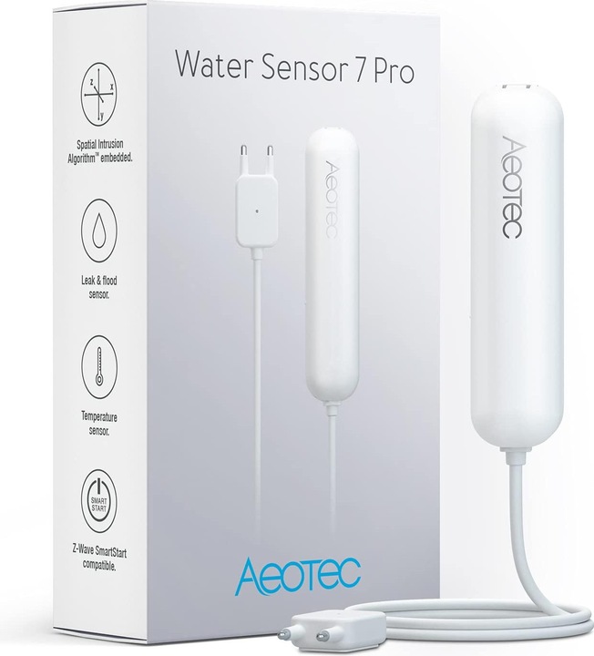 Immagine prodotto Aeotec ZWA019 - Sensore d'acqua 7 Pro, Z-Wave