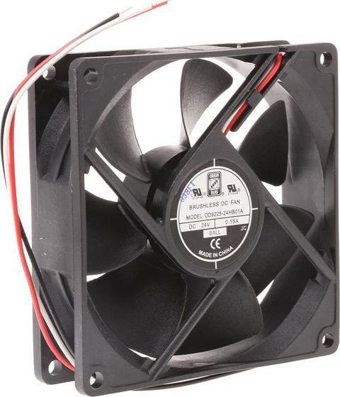 Produktbild RS PRO Lüfter 92x92x25mm 24VDC 3,6W 88,4m³/h (92 mm, 2x)