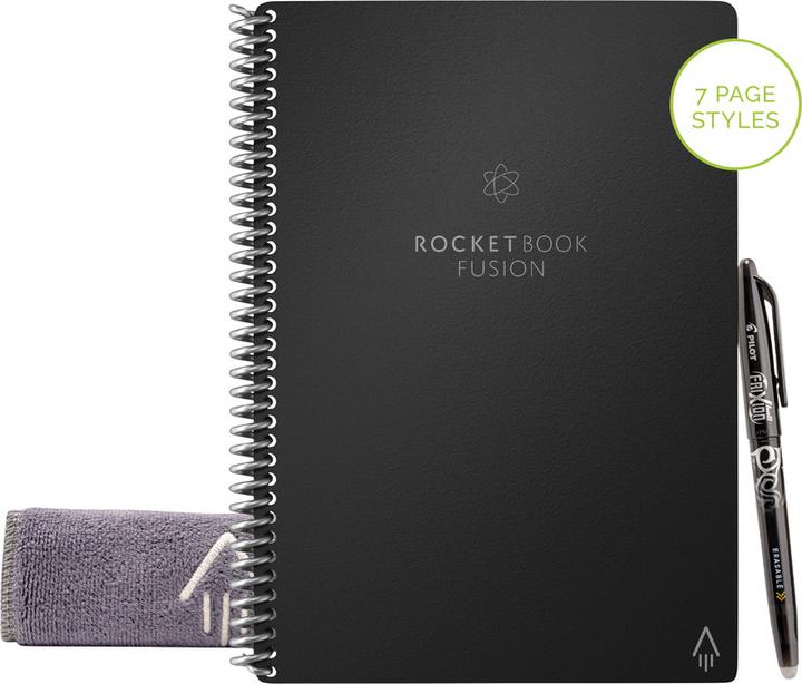 Image du produit Rocketbook Fusion (A5, À rayures, Couverture rigide)