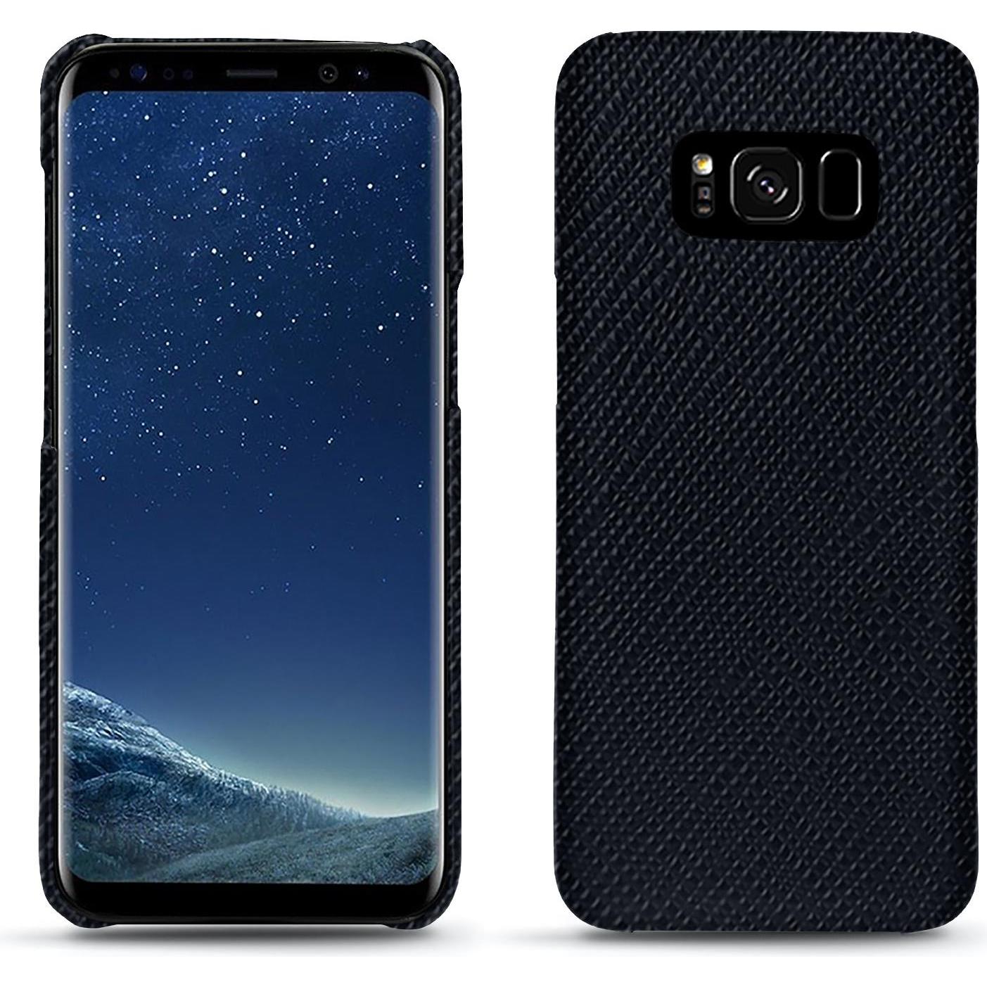 Noreve Lederschutzhülle (Samsung Galaxy S8+), Smartphone Hülle, Schwarz