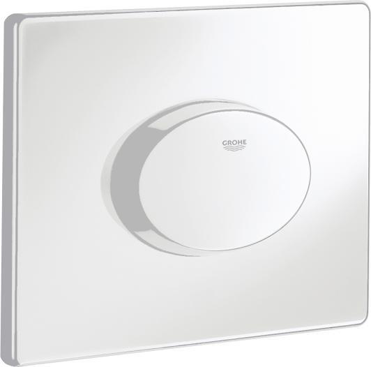 Image du produit Grohe Plaque de déclenchement Skate Air, montage horizontal, commande à 1 quantité, blanc alpin