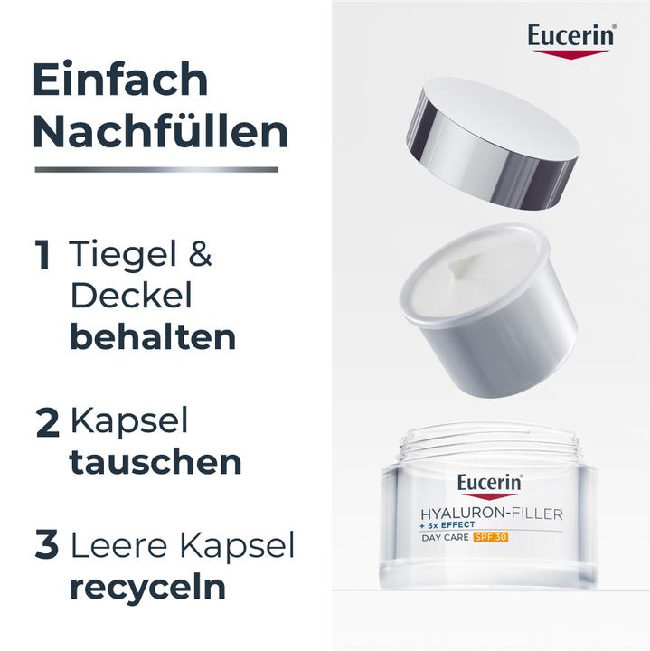 Image du produit Eucerin Hyaluron-Filler Tagespflege LSF 30 Nachfüllkapsel (50 ml, Crème de jour, SPF 30)