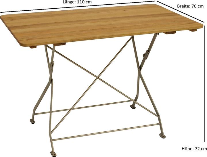 Degamo Folding table BAD TÖLZ rectangular (70 x 70 x 72 cm)