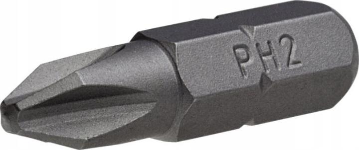 Actual product image Philips Bit 1/4 tip Phillips Ph2 25 mm for screws. (