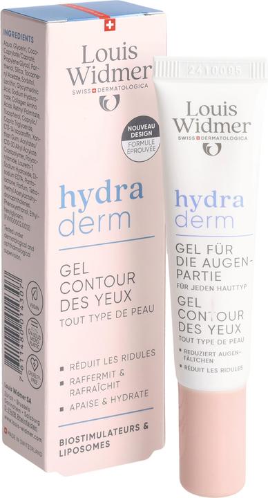 Produktbild Widmer Louis Hydraderm Gel für die Augenpartie parfumiert 15 ml (Augenpflege Gel, 15 ml, Tag + Nacht)