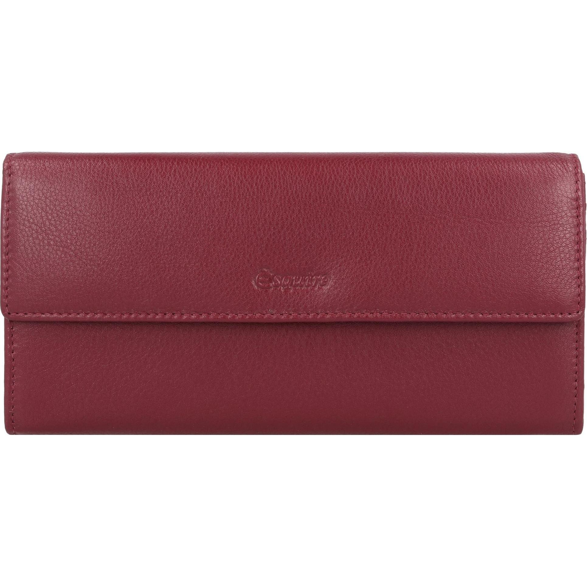 Esquire, Damen, Portemonnaie, Viktoria Geldbörse RFID Leder 18,5 cm, Rot