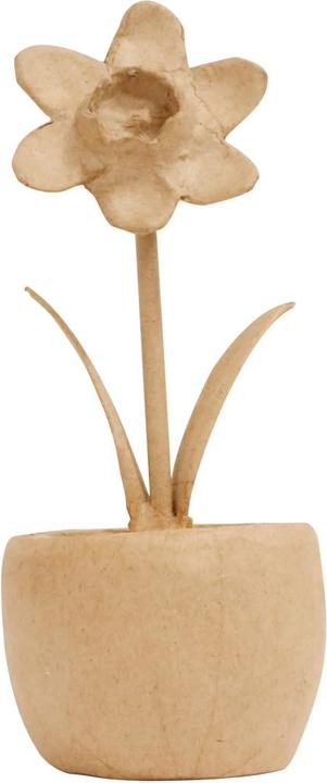 Décopatch Pappmache Pappmaché-Narziosse im Topf