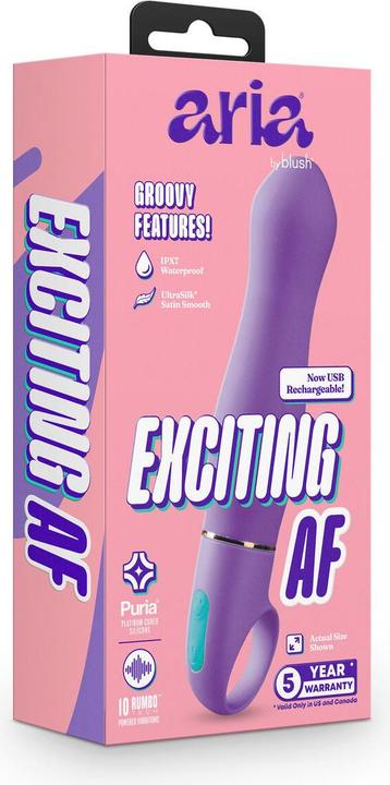 Actual product image Blush Aria Exciting Af 2.0 Rechargeable Vibe Indigo