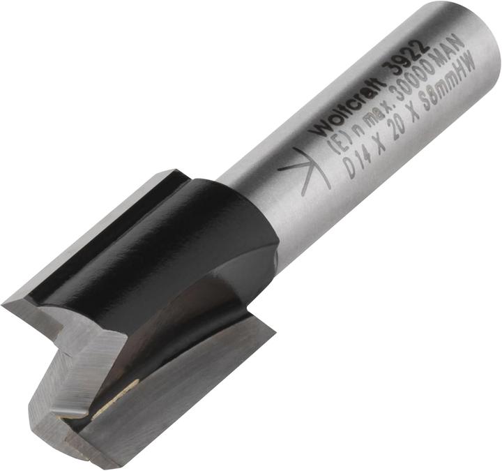 Produktbild wolfcraft 1 Nutfräser HM S=8mm ø14x20mm