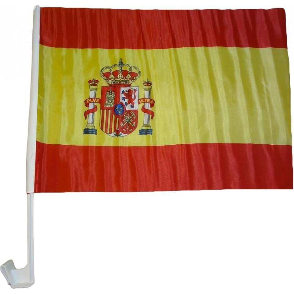 trends4cents Autoflagge Spanien 30 x 40 cm Auto Flagge Fahne Autofahne Fensterflagge Fanfahne (30 x 40 cm) (32205159)