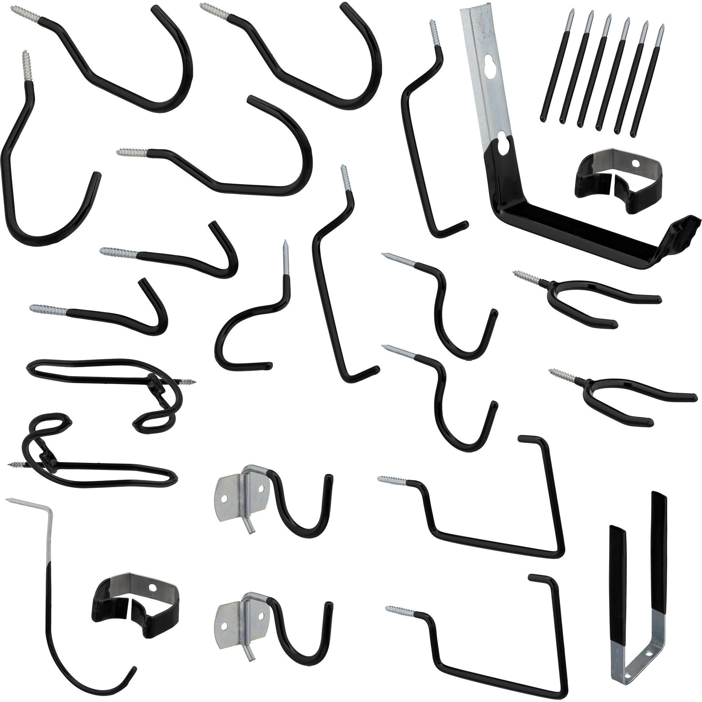 Relaxdays, Werkzeugwand, 30x Wandhaken