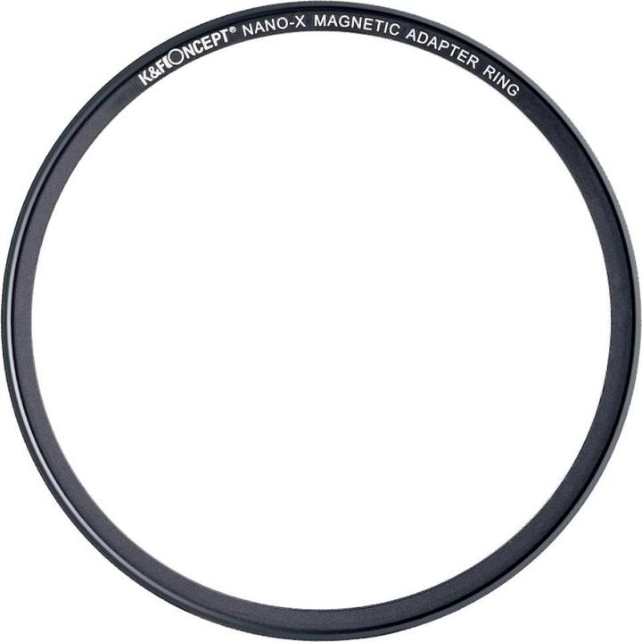 Actual product image K&F Concept 67mm Magnetic Round Mirror Series Adapter Ring, Matte Black, Frame Thickness 2.16mm (Filter adapters)