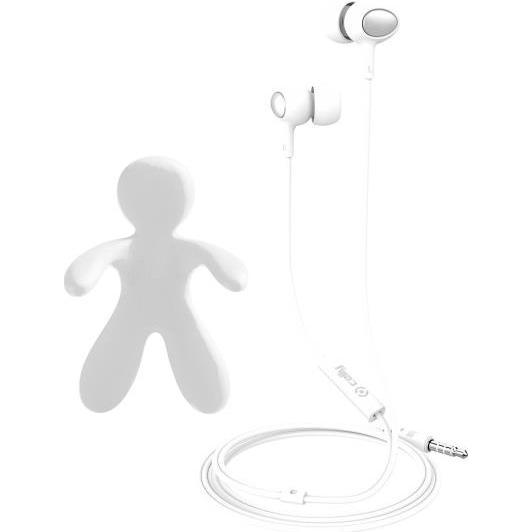 Celly Cesare & Augusto Ohrhörer 3,5 mm Stecker Weiss (Kabelgebunden), Kopfhörer, Weiss