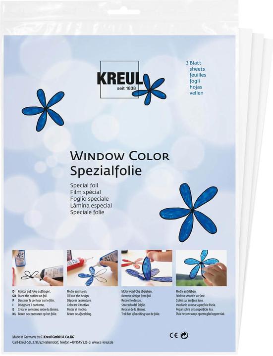 Produktbild Kreul Window Color Spezialfolie (3 x)