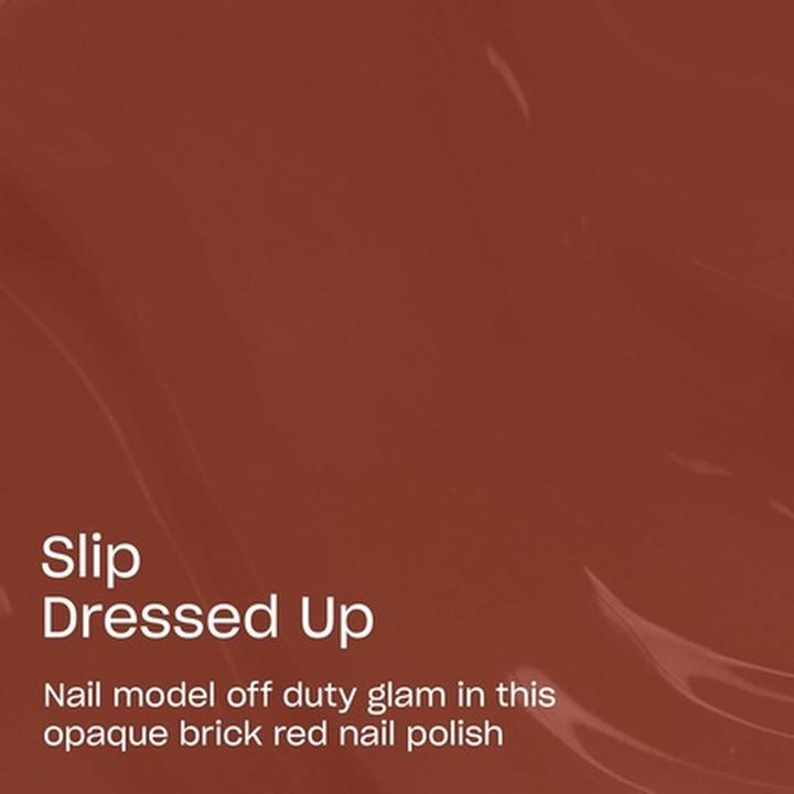 Produktbild OPI Nail Lacquer Slip Dressed Up Opaque Dark Red Brown Chip Resistant (NLF025 Slip Dressed Up, Farblack)