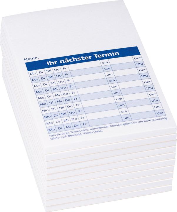 Actual product image Rido Appointment slip format: A7 pad with 50 sheets (A7, Plain)