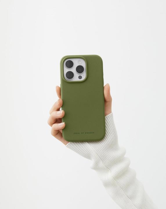 Actual product image iDeal Of Sweden Designer Magsafe Silicone Cover Khaki (Apple iPhone 14 Pro Max)