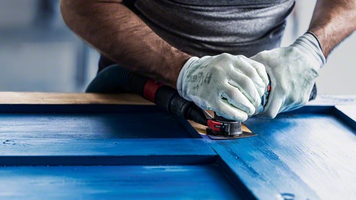Produktbild Bosch Professional Zubehör EXPERT Sanding Plate AVZ 90 RT4 Blatt für Multifunktionswerkzeuge, 90 mm (40)