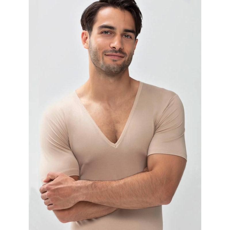 Thumbnail - Mey, Herren, Shirt, Dry Cotton Unterhemd / Shirt Kurzarm, Beige, (M)
