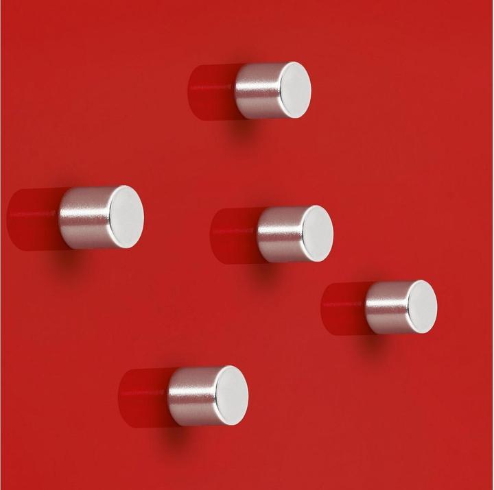 Sigel Magnet Neodym Zylinder 5ST silber (5 x)