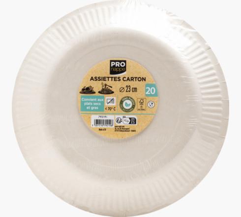 Immagine prodotto PROnappe 20 piatti di carta Ø 23,0 cm (20 x)