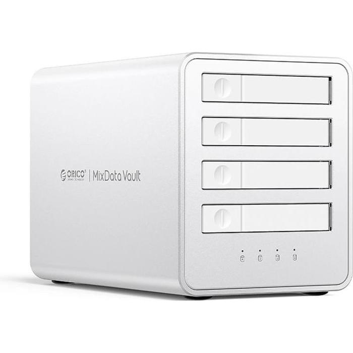 Orico 8848U4 DAS Series 4-Bay M.2 NVMe SSD-Festplattenarray – Weiss (USB-C), Sistema di archiviazione