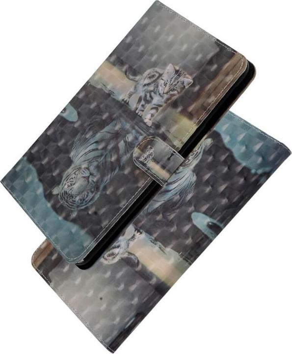 Produktbild Cover-Discount iPad 10.2 - Etui Glitzer Effekt Katze (Apple iPad 2019 (7. Gen), Apple iPad 2020 (8. Gen), Apple iPad 2021 (9. Gen))