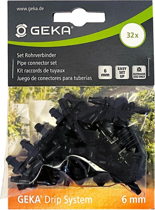 Actual product image Geka Pipe connector set (Drip irrigation connector + branch)