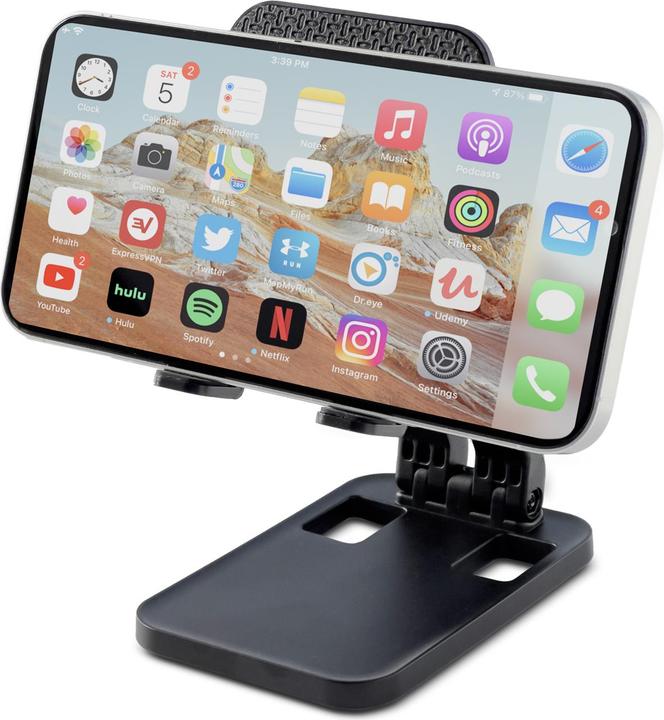 Actual product image Hurtel Foldable phone stand for tablet (K15) - black