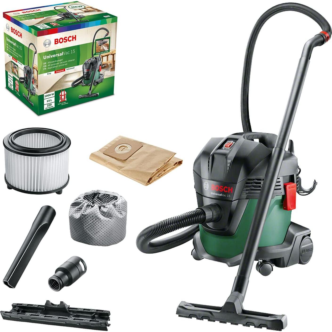 Bosch Home & Garden, Industriestaubsauger, Nass- und Trockensauger UniversalVac 15 (Nass-Trockensauger)