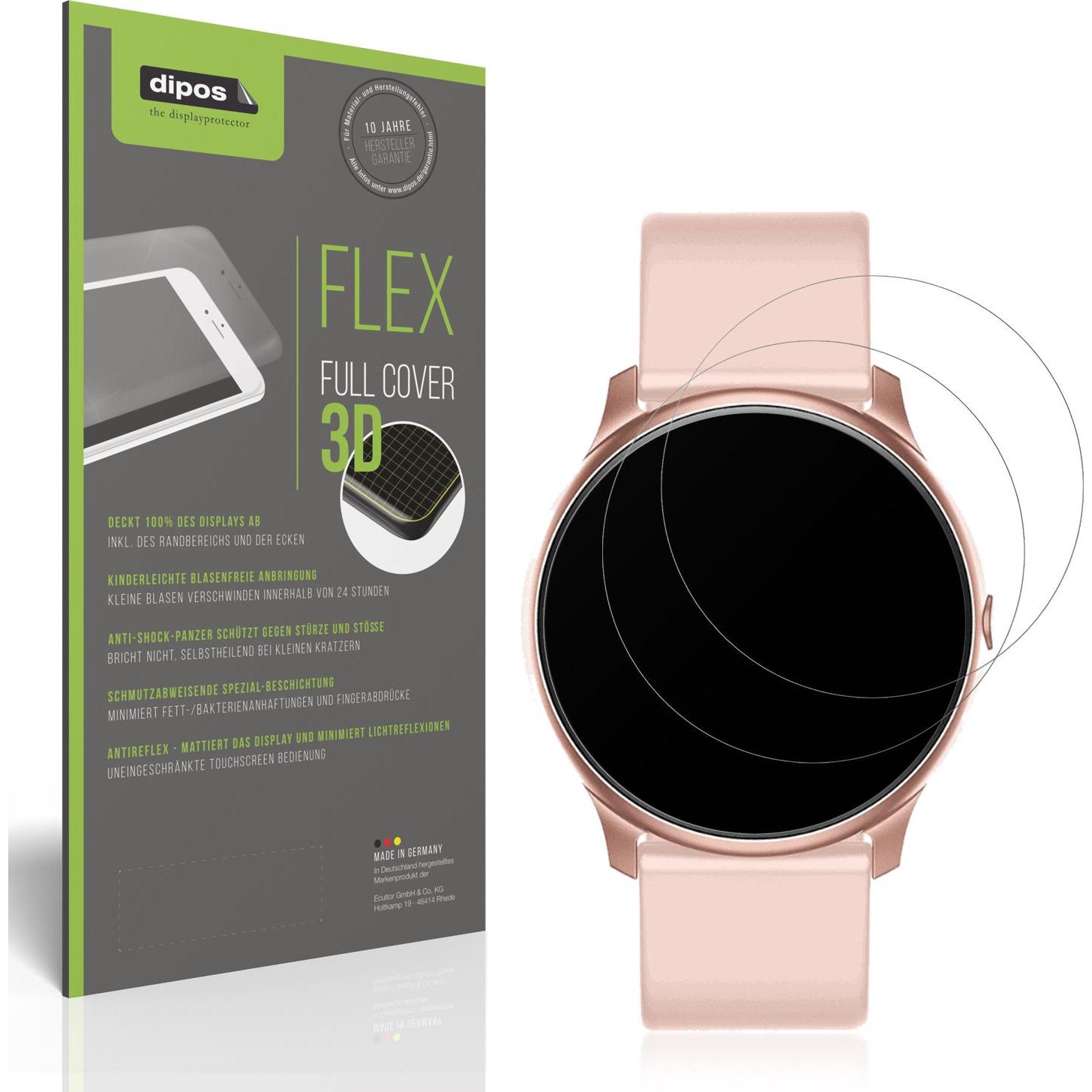 Dipos Full Cover Schutzfolie Matt, Smartwatch Schutzfolie, Transparent