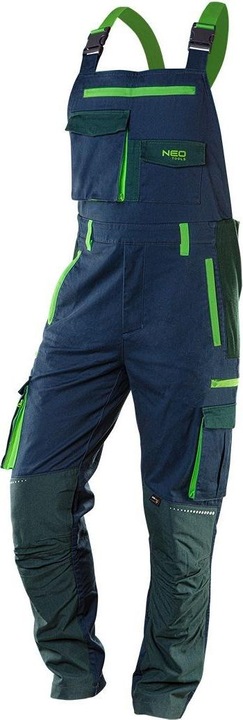Immagine prodotto Topex Pantaloni con pettorina e bretelle di qualità superiore con elementi riflettenti, rinforzo in (XS)