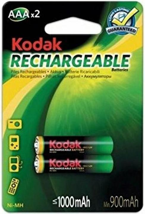 Produktbild Kodak rechargeable Ni-MH R3 1000 mAh 2 pack - Batterie - Micro (AAA) (2 Stk., AAA, 1000 mAh)