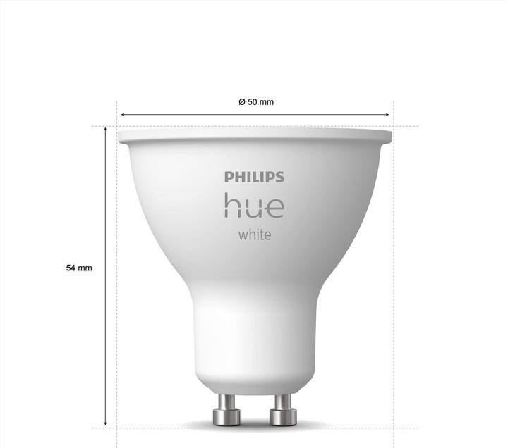 Productafbeelding Philips Hue Hue Wit BT (GU10, 5.20 W, 400 lm, 2 x, F)
