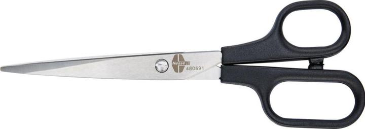 Produktbild Magni Hesse Papierschere P219N (Griffe schwarz Kunststoff Nylon, Schnabellänge: 113mm) 480691 (21 cm)