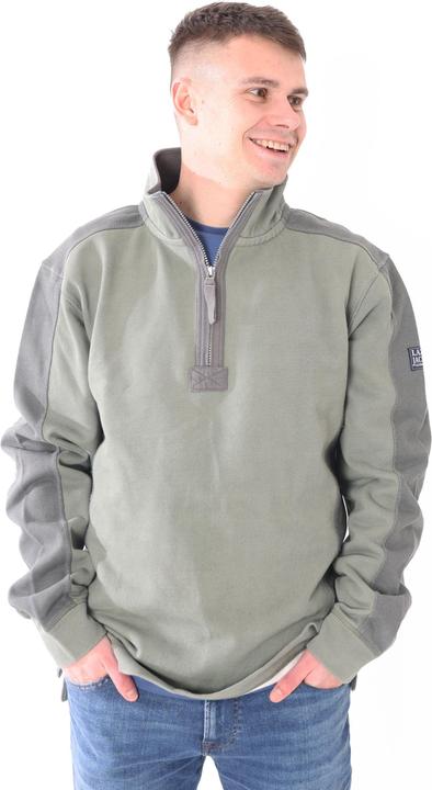 Actual product image Lazy Jacks Mens Contrast Panel Pique Sweatshirt (L)